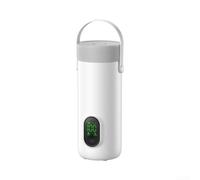 NEIQIUWING Hervidor de agua eléctrico inalámbrico con temperatura constante, función de cocción rápida para comida de bebé y té, portátil para viajes al aire libre y camping, color blanco