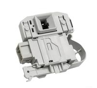 NEIQIUWING Interruptor de bloqueo de puerta para lavadora Siemens DKS67617 - Componente electrónico de seguridad de ABS resistente, fácil montaje, color blanco/negro, repuesto para carga frontal
