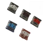 NEIQIUWING Interruptor mecánico de teclado, 15 x 15 x 8 mm, clic opcional, táctil, lineal, duradero, hasta 80 millones de ciclos, para opciones de color rojo, marrón, azul, blanco y blanco