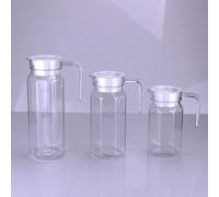 NEIQIUWING Jarra acrílica para zumo y bebidas, 1,1 L, irrompible, resistente al calor, apta para alimentos (PC) para cocina y hogar