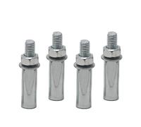 NEIQIUWING Juego de 4 pernos de seguridad estándar para bicicleta de 9,5 mm (3/8 pulgadas) con tuerca y arandela para bielas Raleigh