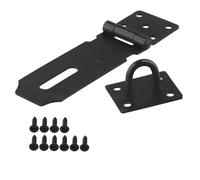 NEIQIUWING Juego de cerradura de puerta de acero inoxidable, antirrobo, cerradura plegable, placa de hebilla, enganche de remolque