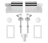 NEIQIUWING Juego de repuesto para asiento de inodoro con bisagra para el montaje de un asiento de inodoro fijo