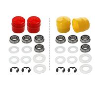 NEIQIUWING Kit de conversión de rueda delantera a cojinete para Craftsman Poulan - 19 mm de diámetro interior, metal + goma