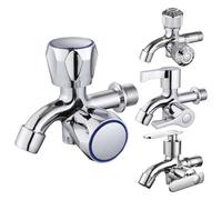 NEIQIUWING Lavadora multifunción de aleación de zinc con doble salida, cromada