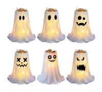 NEIQIUWING LED para soporte de caramelos con mando a distancia, 8 modos de iluminación y altura ajustable, decoración de Halloween para trucos o peleadores, fiestas de vacaciones y eventos