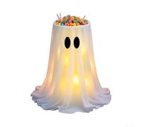NEIQIUWING LED para soporte de caramelos wraith con mando a distancia, 8 modos de iluminación y altura ajustable - Spooky Halloween Decor for Trick-or Treaters, fiestas de vacaciones y eventos