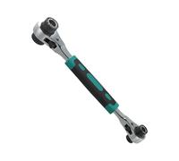 NEIQIUWING Llave de carraca 8 en 1, llave de doble boca, multifunción, cierre rápido, ahorro de fuerza, inoxidable, llave de accionamiento, herramienta