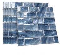 NEIQIUWING Lujosos azulejos de pared autoadhesivos retro de PVC impermeables de mármol decoración de mosaico lámina extraíble para paredes de cocina baño 30,5 x 43,5 cm, color rojo, 10 unidades