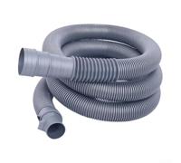 NEIQIUWING Manguera de desagüe de lavadora para carga superior completa y semiautomática, manguera de drenaje extensible de plástico flexible, fácil instalación para cocina y lavadero, gris (1,5 m)