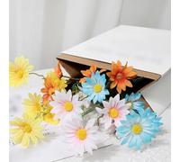 NEIQIUWING Margaritas artificiales realistas, 7 unidades, flores de manzanilla