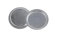 NEIQIUWING Moka Pot Juego de piezas de repuesto con 2 filtros y 4 juntas de silicona para cafetera espresso de 3/6/9 tazas, acero inoxidable y material resistente al calor (6 tazas)