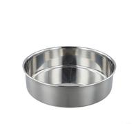 NEIQIUWING Molde redondo de acero inoxidable 201, para horno, antiadherente, resistente al calor, hasta 230 °C, 16 cm (18 cm)