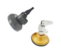 NEIQIUWING Pack de 2 cortadores de cristal con ventosa y soporte de mango redondo para un corte preciso de vidrio, rueda de carburo de 55 mm