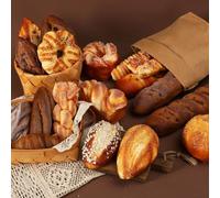 NEIQIUWING Pan artificial de poliuretano para hacer baguettes realistas, 16,5 x 9,5 x 6 cm