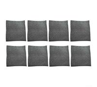 NEIQIUWING Paños de esponja reutilizables estilo sueco, 70% celulosa, 30% algodón, altamente absorbentes y de secado rápido, compostables, ideales para todas las superficies, color negro (8 paquetes)