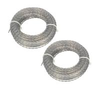 NEIQIUWING Para 2 unidades de hilo de desbrozadora reforzado con núcleo de 2,0 - 3,0 mm x 15 m (30 m)