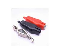 NEIQIUWING Para pinza de cocodrilo revestida de PVC de 20 A, abrazadera de batería aislada, 75 mm
