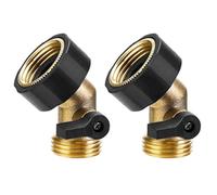 NEIQIUWING Para válvula de cierre de manguera de 3/4", arco de manguera de jardín de 45° con válvula de bola joystick