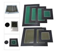 NEIQIUWING Película de visualización de campos magnéticos, 50 × 50 mm a 100 × 150 mm, color verde oscuro/amarillo, para investigación científica y educación