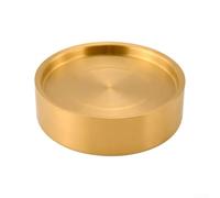 NEIQIUWING Placa de sashimi gruesa 304 con aislamiento térmico, para sushi, salmón, pescado, marisco, servir, resistente, diseño elegante, color dorado y plateado (sliver-24 cm)