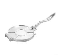 NEIQIUWING Prensa de tortilla de aluminio para moldear masa de maíz y prensado de tortitas, robusto manual de cocina con gran capacidad para el hogar (plata grande)