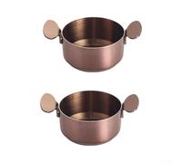 NEIQIUWING Recipiente para salsas para restaurante, cocina, 9 x 5,5 cm | Diseño apilable, ahorra espacio, liso para superficie, fácil de limpiar, juego de 2 unidades