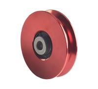 NEIQIUWING Rollo de cuerda para bloque de polea de 75 - 114 mm, rodamientos 6202RS, negro/rojo/azul, piezas de reparación, herramienta