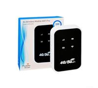 NEIQIUWING Router WiFi portátil 4G compacto diseño ligero Conexión rápida a Internet Múltiples dispositivos ABS Material fácil configuración Negro Blanco (blanco)