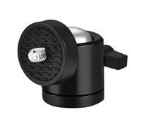 NEIQIUWING Soporte de cabeza esférica con ajuste de ángulo para trípode y tornillo de 1/4 pulgadas para cámaras DSLR y diversos dispositivos, equipos de audio profesionales y trípodes