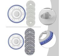 NEIQIUWING Soporte de microfibra para paños Ecovacs DEEBOT N30 PRO, reutilizable, almacenamiento de agua, 1 unidad + 5 paños