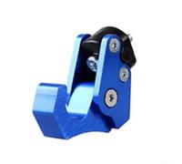 NEIQIUWING Soporte para casco de motocicleta de aluminio, montaje en pared, resistente, gancho para casco integral, accesorios de moto, garaje, negro (azul)