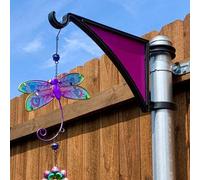 NEIQIUWING Soporte para cesta colgante de jardín o porche de Cast-Iron, estilo rústico, 32 x 24 x 4 cm, resistente a la intemperie