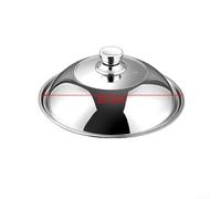 NEIQIUWING Tapa de olla de acero inoxidable 304 con ventana de acero inoxidable 304, resistente al calor con borde elevado y borde antidesbordamiento para diferentes ollas, apto para lavavajillas