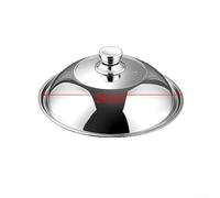 NEIQIUWING Tapa de olla de acero inoxidable 304 con ventana de acero inoxidable 304, resistente al calor con borde elevado y borde antidesbordamiento para diferentes ollas, apto para lavavajillas
