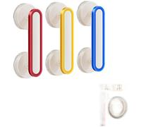 NEIQIUWING Tiradores de puerta con ventosa sin taladrar para frigorífico y cajón con puerta de cristal