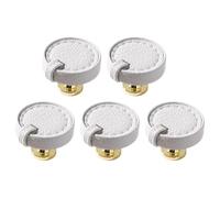 NEIQIUWING Unique Accesorios de Cocina Tiradores de Cuero Redondos en Bloque 36 x 36 x 28 mm Botones de Armario Estética Única Mango Cómodo