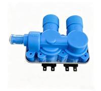 NEIQIUWING Válvula de entrada de agua de solenoide dual para máquina de lavado | CA 110 V-220 V Compatible Replacement Part for FCS-180DF11 Laundry Appliances, Certified Safe (AC 110V)