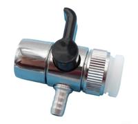 NEIQIUWING Zinc Alloy Plumbing Splitter Valve | One Input Two Outputs for 6mm-12mm Pipes (8mm)