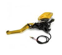 Neixlyi Palanca de embrague ajustable 7/8" Motorcycle Brake lever Handle Hydraulic Clutch Racing Universal For HONDA Yamaha Kawasaki(Left Gold)