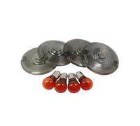 Neixlyi señales de giro de motocicleta Lentes indicadoras intermitentes de lente señal para motocicleta, humo transparente, para Harley, para Davidson, para Road King, para Touring FLST