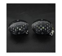 Neixlyi señales de giro de motocicleta Motocicleta 3-1/4 Flat Somked 2" Bullet Style 1157 para Giro para luz de señal para Harley para Touring Tri Electra Glide para Road King Softail FLSTN(B)