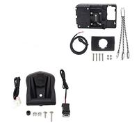 Neixlyi Soporte de navegación para Motocicleta Soporte de navegación para teléfono Motocicleta inalámbrico para Puerto Carga para Soporte para Yamaha para T-MAX 560 SX DX(22mm USB Holder)