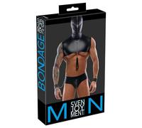 Nek Calzoncillo y tanga eróticos de cuero y látex para hombre Herren Bondage Set S