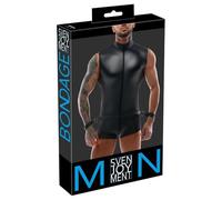 Nek Calzoncillo y tanga eróticos de cuero y látex para hombre Herren Overall&Cuffs M