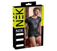 Nek Camisa para hombre Black L