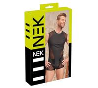 Nek Camisa para hombre Black L