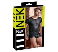 Nek Camisa para hombre Black S