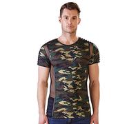 Nek Camiseta de camuflaje y tul - XL