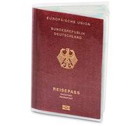 Nekava 2X Funda de Pasaporte para el Nuevo Pasaporte, Transparente en una Funda Protectora a Prueba de roturas. Protege su Pasaporte del Agua, el Polvo y la Suciedad